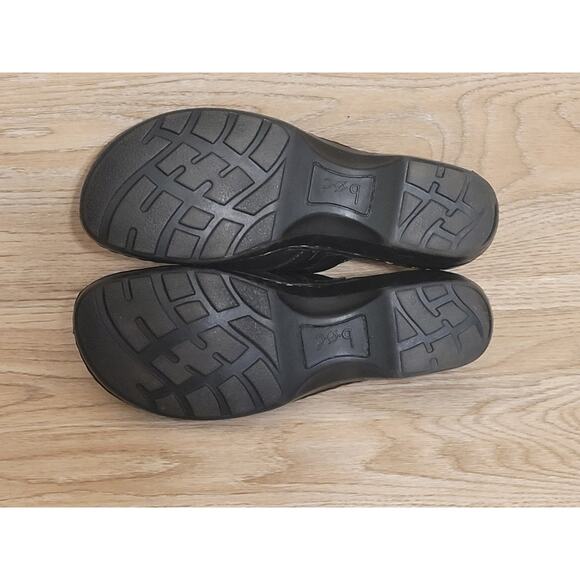 B.O.C. Womans 11M Black Western Strap Metal Ring Clog Mule Shoe Pre-owned - Picture 7 of 8